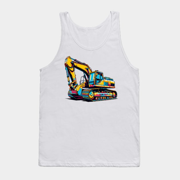 Excavator Tank Top by Vehicles-Art